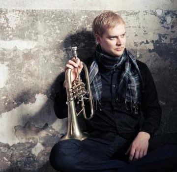 Martti Vesala with his trumpet